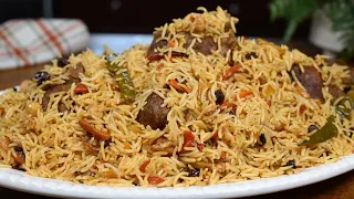 أسهل وألذ بخاري أوزبكي  بلوف  ممكن تذوقه    لحم ذايب وأرز نثري دندنها