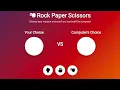 Rock Paper Scissors Game Project HTML CSS JavaScript Beginner JavaScript Project
