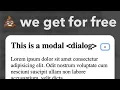 Dialog Stuff browsers give for free