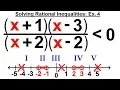 Algebra - Ch 29 Quadratic Rational Inequalities 12 of 15 Solving a Rational Inequality Ex 4