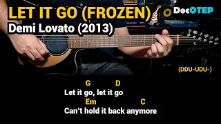 Let It Go FROZEN - Demi Lovato 2013 Easy Guitar Chords Tutorial with