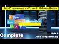 Complete Unit 1 Java Programming Java Programming Dynamic Webpage Design BCA 5 Semester MIC
