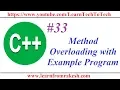 C Programming Function Overloading with Example Program