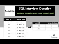 Deloitte SQL Question Streak or Consecutive Events