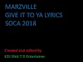MARZVILLE   GIVE IT TO YA LYRICS INSTRUMENTAL