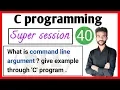 40 Command line argument in c language What is command line argument in c in hindi