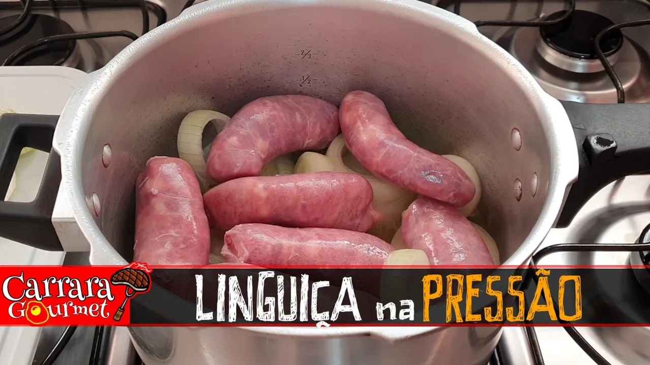 Costela com linguiça na panela de pressão