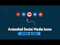 Pure Css Animated Social icons Hover effects Using Html5 Css3