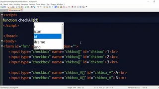 javascript Checkbox All Uncheckbox All