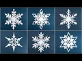 Lagu Top 6 Paper Snowflakes for Christmas - Christmas Decorations - How to cut Snowflakes