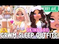 Coastal TEEN GIRL AND MOM SKINCARE GRWM MATCHING PAJAMAS Outfit Codes For Berry Avenue