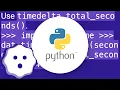 Convert timedelta to total seconds
