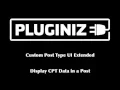Display custom post type data with CPT UI Extended