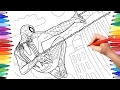 Spider-Man PS4 game 2018 Coloring Pages How to Draw Spiderman PlayStation 4