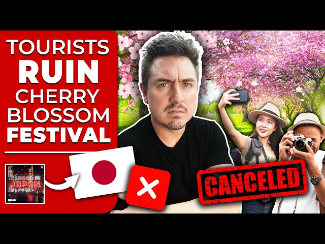 Video: Cherry Blossom Festival Cancelled Due to Bad Tourists | @AbroadinJapan #239