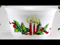 Vintage Christmas Dishes Pyrex Hazel Atlas Glasbake