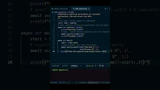 Python function with asyncio in 58 seconds