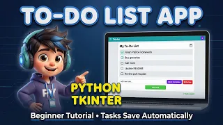 Build a To-Do List App in Python with Tkinter - Beginner Tutorial