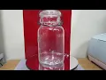 Vintage Ball Ideal Pat d July 14 1908 Mason Jar Clear Glass Wire Side MINT