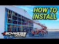 How to Install a Strap Bifold Hangar Door on Welding Shop