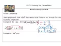 U2-7-1 Factoring Day 2