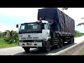 Lagu LONG TRAILER TRUCKS PANTURA ROAD !! NISSAN DIESEL BIG THUMB, UD QUESTER, ISUZU GIGA, HINO 500 FAW FD