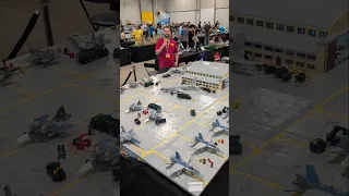 LEGO Military Air Base by Louis Bèdard | Displayed at Le Sommet de la Brique #lego