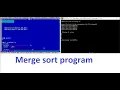 merge sort program using c language with source code