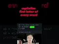 Capitalize first letter of every word in Python string