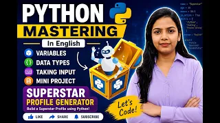 Master Python Basics Variables Data Types Input with Project English