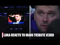 Luka Doncic emotional during Mavs tribute in his return NBA on ESPN