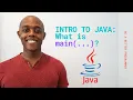 Introduction To Java for Beginners Part 2 - What is the main method