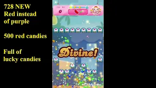 Candy Crush Safga Level new red candy instead of purple 3 stars no boosters 500 red candies