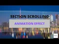 Sticky scrolling effect HTML and CSS Web development