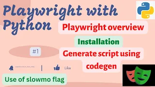 Playwright with Python Introduction Installation Overview Playwright codegen slowmo flag