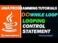 Java DoWhile Loop Control Statement with Program Example Java Programming tutorials for Beginners