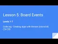 Code org Lesson 5 Levels 1-7 Creating Apps with Microbit
