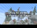 How to code Individual Player Timers Mineland Creative