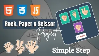 Rock Paper Scissors Game in 10 Minutes HTML CSS JS Tutorial