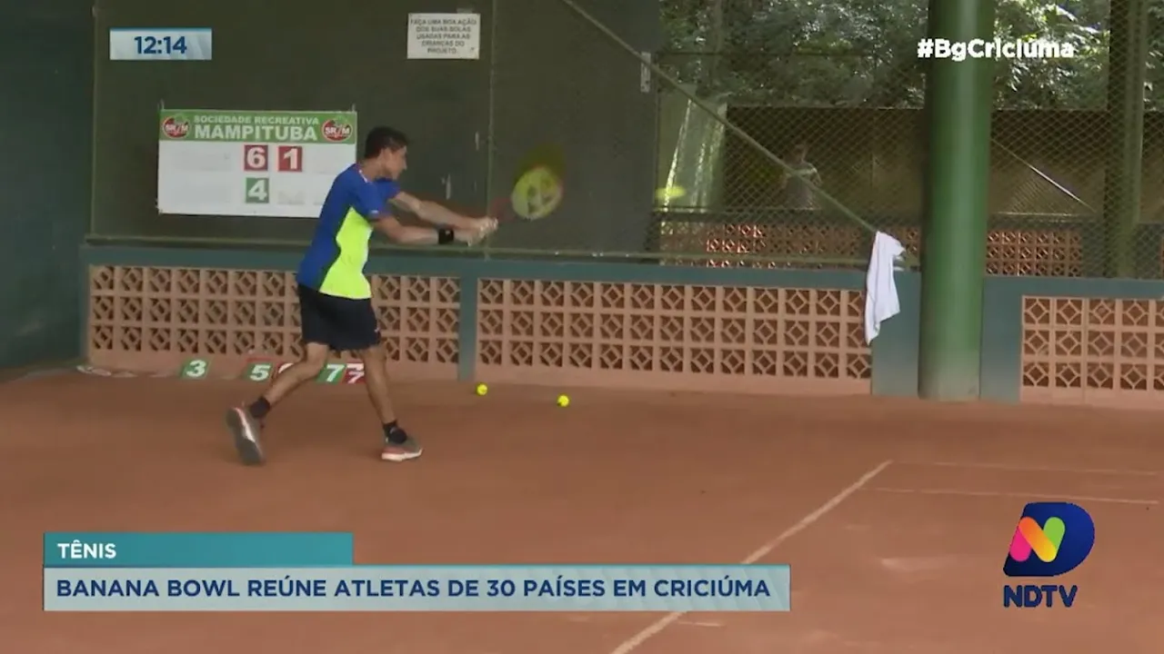 Banana Bowl reúne tenistas de 30 países no Mampituba em Criciúma
