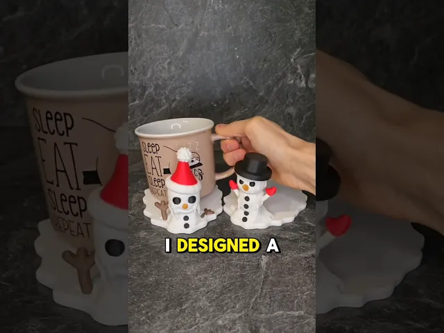 Cup holder - melting snowman buddies video thumbnail