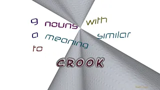 crook - 11 nouns having the meaning of crook sentence examples