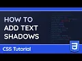How to Add Shadows to Text with CSS - Web Design Tutorial