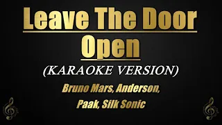 leave the door open bruno mars anderson paak silk sonic karaoke instrumental 