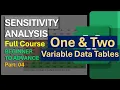 How to Use One-Variable and Two-Variable Data Tables in Excel Financial Analysis