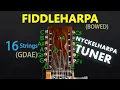 Fiddleharpa Tuner - 16 String GDAE Nyckelharpa Tuning Bowed A 440
