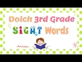 Third Grade Sight Words Dolch Sight Words 3rd Grade Teacher Joan