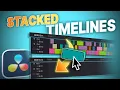 STACKED Timelines in Davinci Resolve Pancake Timelines One on Top of Another