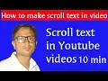 How to Make scroll text in s HINDI