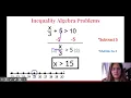 Asgn5 1k L Solving Inequalities